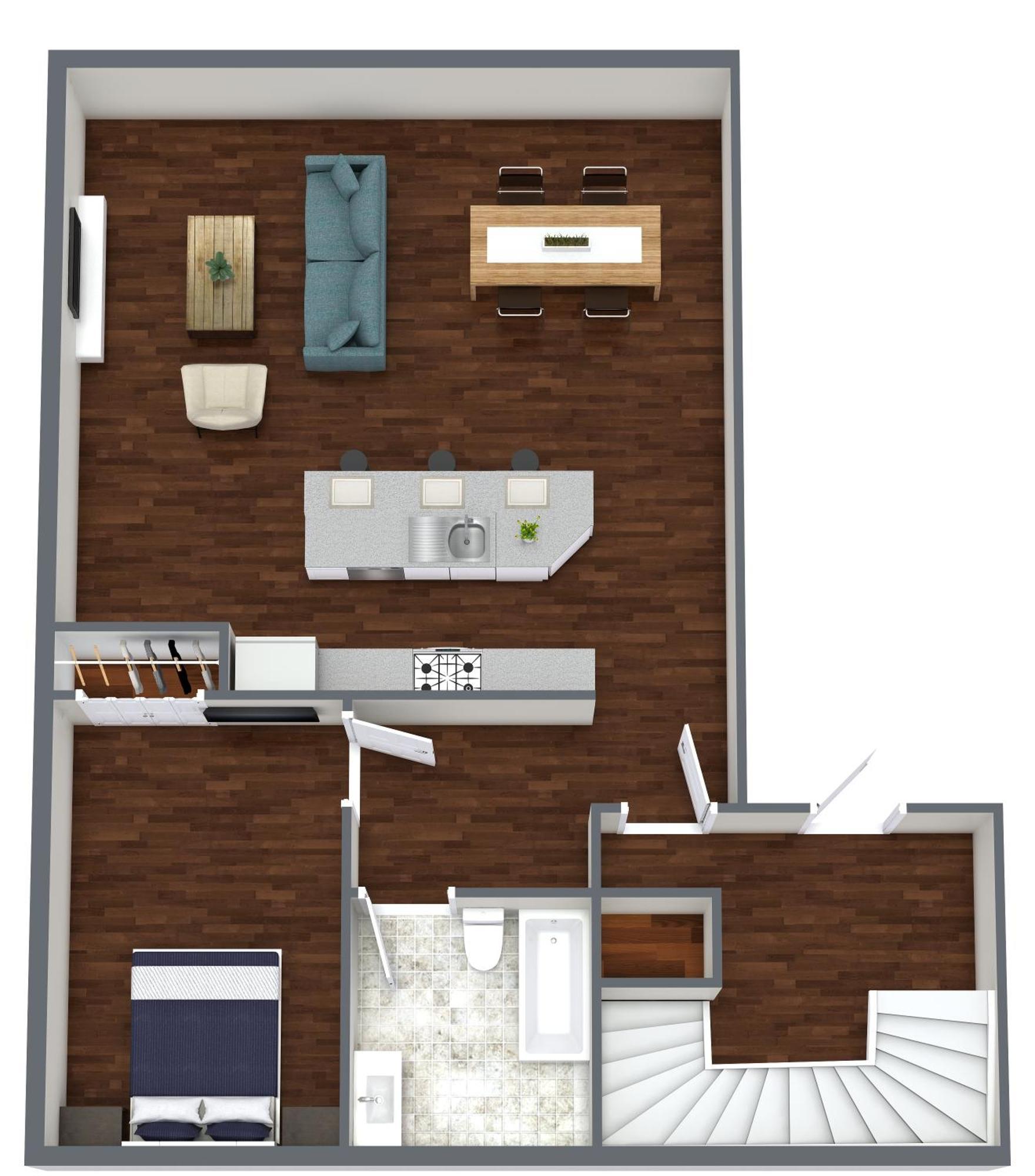 Bright Large 1 Bdr Loft In Center Sq -free Parking Apartment